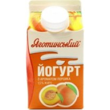 Йогурт Яготинське з ароматом персика 1,5% 450 г