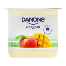 Йогурт манго персик 2% Danone 125г