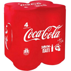 Напій газований Coca-Cola 4х0,33л