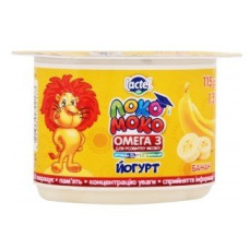 Йогурт банан 1,5% з 3 років Локо Моко 115 гр