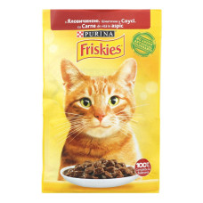 Корм для котів з яловичиною у соусі Friskies 85 гр