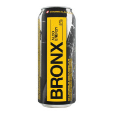Напій енергетичний слабоалкогольний залізна банка Bronx 0,5 л