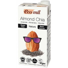 Молоко органічне мигдальне з насінням чиа без цукру Ecomil 1 л