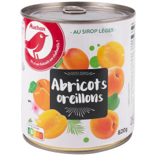 Абрикоси чищені в сиропі Auchan 820 г