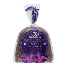 Хліб пшенично-житній половинка у нарізці Покровський столичний Цар хліб 350г