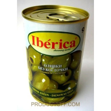 Оливки Iberica зелені без кісточки 300г