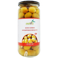 Оливки зелені із солодким перцем Maroli 480гр