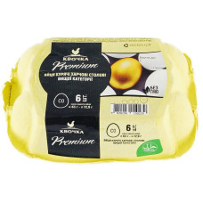 Яйця курячі С0 Premium Квочка 6шт 1шт