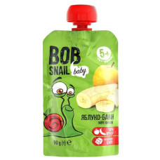 Пюре фруктове Яблуко банан Bob Snail 90г