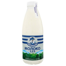 Молоко пастеризоване 2,5% Простоквашине 870 гр