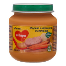 Пюре морква картопля телятина Milupa 125 гр